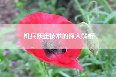 机兵跃迁技术的深入解析  第1张