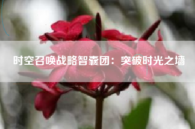 时空召唤战略智囊团：突破时光之墙  第1张