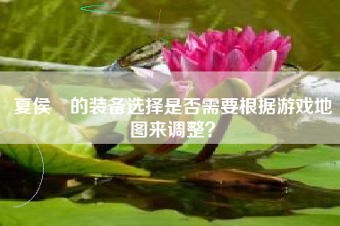 夏侯惇的装备选择是否需要根据游戏地图来调整？  第1张
