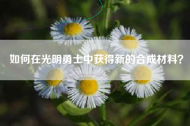 如何在光明勇士中获得新的合成材料？  第1张